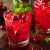 Homemade Boozy Cranberry Cocktail with Vodka and Mint
